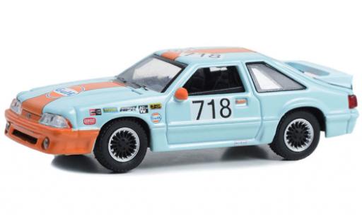 Miniature Ford Mustang 1/64 Greenlight GT Gulf 1989 Ford Mustang 1/64 Greenlight GT Gulf 1989 miniature