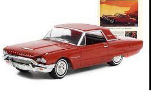 Miniature Ford Thunderbird 1/64 Greenlight Hardtop rouge foncé 1964 Ford Thunderbird 1/64 Greenlight Hardtop rouge foncé 1964 miniature