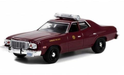 Miniature Ford Torino 1/64 Greenlight Lombard Fire Department 1976 Ford Torino 1/64 Greenlight Lombard Fire Department 1976 miniature