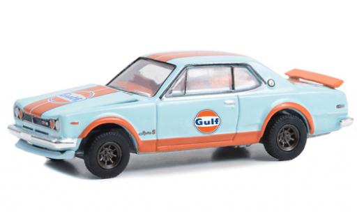 Nissan Skyline 1/64 Greenlight 2000 GT-R (KPGC110) Gulf 1971 miniature