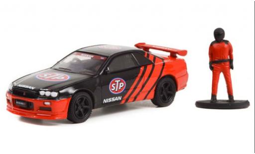 Nissan Skyline 1/64 Greenlight (R34) STP 1999 miniature