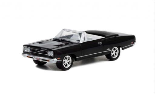 Miniature Plymouth GTX 1/64 Greenlight Cabriolet noire 1969 Plymouth GTX 1/64 Greenlight Cabriolet noire 1969 miniature