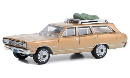 Miniature Plymouth Satellite 1/64 Greenlight Station Wagon The Brady Bunch 1969 Plymouth Satellite 1/64 Greenlight Station Wagon The Brady Bunch 1969 miniature