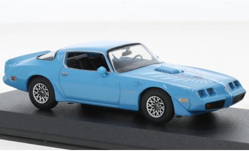 Miniature Pontiac Firebird 1/43 Greenlight Trans Am bleu clair 1979 Pontiac Firebird 1/43 Greenlight Trans Am bleu clair 1979 miniature