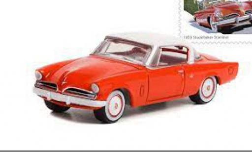 Miniature Studebaker Starliner 1/64 Greenlight rouge/blanche 1953 Studebaker Starliner 1/64 Greenlight rouge/blanche 1953 miniature