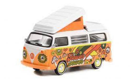 Miniature Volkswagen T2 1/64 Greenlight Westfalia Camper Flower Power 1973 Volkswagen T2 1/64 Greenlight Westfalia Camper Flower Power 1973 miniature