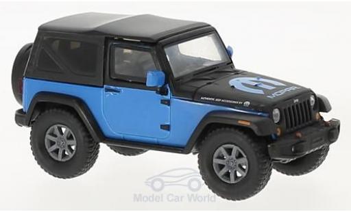 Miniature Jeep Wrangler 1/43 Greenlight bleue/noire MOPAR 2010 Jeep Wrangler 1/43 Greenlight bleue/noire MOPAR 2010 miniature