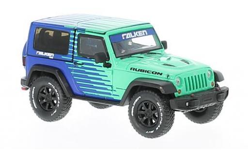 Miniature Jeep Wrangler 1/43 Greenlight verte/bleue Rubicon Falken Tire 2014 Jeep Wrangler 1/43 Greenlight verte/bleue Rubicon Falken Tire 2014 miniature