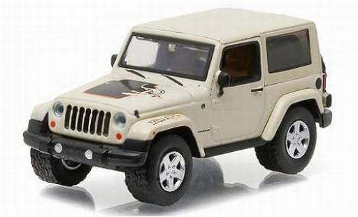 Miniature Jeep Wrangler 1/64 Greenlight Mojave blanche/Dekor 2012 All Terrain Series 4 sans Vitrine Jeep Wrangler 1/64 Greenlight Mojave blanche/Dekor 2012 All Terrain Series 4 sans Vitrine miniature