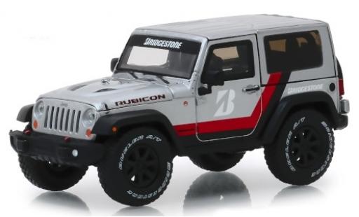 Miniature Jeep Wrangler 1/43 Greenlight Rubicon grise/Dekor Bridgestone 2014 Jeep Wrangler 1/43 Greenlight Rubicon grise/Dekor Bridgestone 2014 miniature