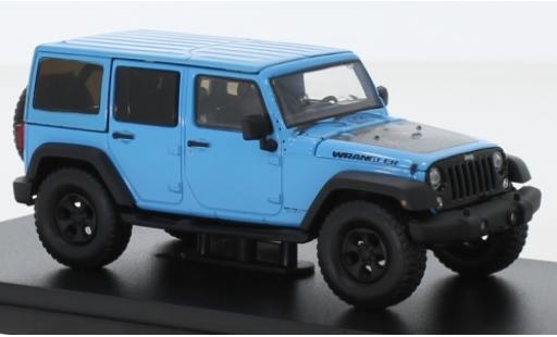 Miniature Jeep Wrangler 1/43 Greenlight Unlimited Big Bear bleue/Dekor 2017 Jeep Wrangler 1/43 Greenlight Unlimited Big Bear bleue/Dekor 2017 miniature
