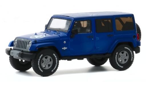 Miniature Jeep Wrangler 1/43 Greenlight Unlimited Freedom Edition bleue/Dekor 2013 Jeep Wrangler 1/43 Greenlight Unlimited Freedom Edition bleue/Dekor 2013 miniature