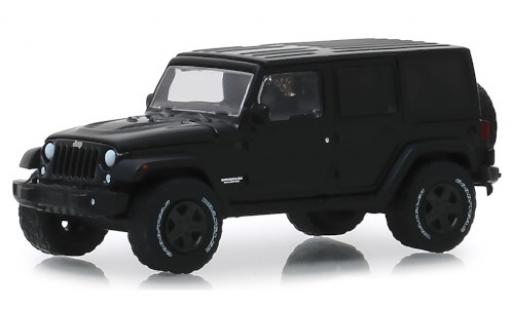 Miniature Jeep Wrangler 1/64 Greenlight Unlimited matt-noire 2017 Jeep Wrangler 1/64 Greenlight Unlimited matt-noire 2017 miniature