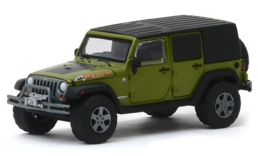 Miniature Jeep Wrangler 1/64 Greenlight Unlimited Mountain Edition metallise verte/matt-noire 2010 Jeep Wrangler 1/64 Greenlight Unlimited Mountain Edition metallise verte/matt-noire 2010 miniature