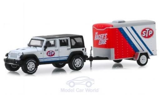 Miniature Jeep Wrangler 1/64 Greenlight Unlimited STP 2015 mit Transportanhänger Jeep Wrangler 1/64 Greenlight Unlimited STP 2015 mit Transportanhänger miniature