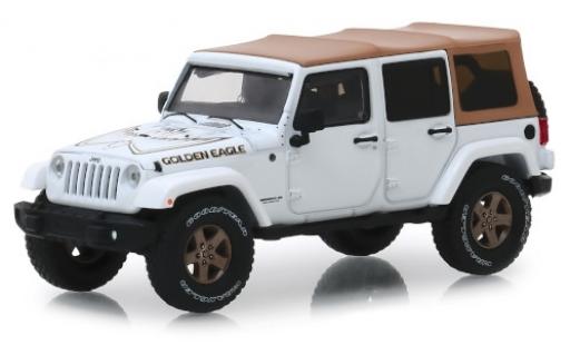 Jeep Wrangler 1/43 Greenlight Unlimited blanche/Dekor Golden Eagle 2018 miniature