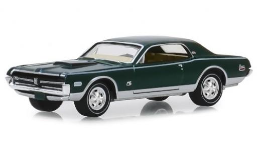 Miniature Mercury Cougar 1/64 Greenlight XR7 GT-E 428 Cobra Jet metallise verte/matt-noire 1968 Mercury Cougar 1/64 Greenlight XR7 GT-E 428 Cobra Jet metallise verte/matt-noire 1968 miniature