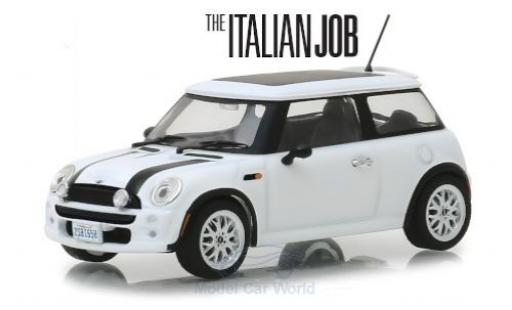 Miniature Mini Cooper 1/43 Greenlight blanche/noire RHD The Italian Job 2003 Mini Cooper 1/43 Greenlight blanche/noire RHD The Italian Job 2003 miniature