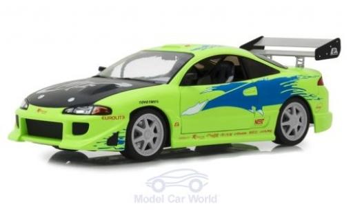 Miniature Mitsubishi Eclipse 1/18 Greenlight verte/Dekor Fast & Furious 1995 Mitsubishi Eclipse 1/18 Greenlight verte/Dekor Fast & Furious 1995 miniature