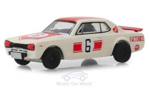 Nissan Skyline 1/64 Greenlight 2000 GT-R blanche 1971 miniature