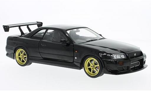 Nissan Skyline 1/18 Greenlight GT-R34 noire RHD 1999 miniature