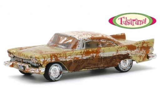 Miniature Plymouth Belvedere 1/64 Greenlight metallise beige/beige 1957 Tulsarama unrestauriertes véhicule de 2007 Plymouth Belvedere 1/64 Greenlight metallise beige/beige 1957 Tulsarama unrestauriertes véhicule de 2007 miniature