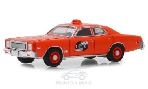 Miniature Plymouth Fury 1/64 Greenlight Binghamton New York City Taxi 1977 Plymouth Fury 1/64 Greenlight Binghamton New York City Taxi 1977 miniature