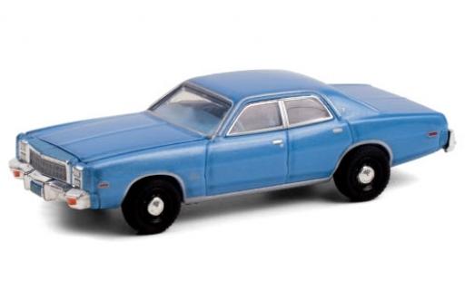 Miniature Plymouth Fury 1/64 Greenlight metallise bleue 1977 Christine (1983) Plymouth Fury 1/64 Greenlight metallise bleue 1977 Christine (1983) miniature
