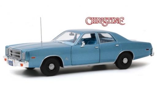 Miniature Plymouth Fury 1/18 Greenlight metallise bleue Christine 1977 Detective Rudolph Junkins Plymouth Fury 1/18 Greenlight metallise bleue Christine 1977 Detective Rudolph Junkins miniature