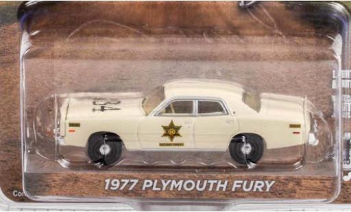 Miniature Plymouth Fury 1/64 Greenlight Riverton Sheriff 1977 Plymouth Fury 1/64 Greenlight Riverton Sheriff 1977 miniature