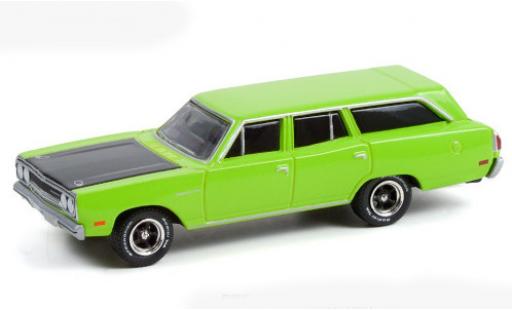 Miniature Plymouth Satellite 1/64 Greenlight verte/noire 1970 Plymouth Satellite 1/64 Greenlight verte/noire 1970 miniature