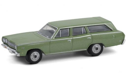 Miniature Plymouth Satellite 1/64 Greenlight Station Wagon metallise verte 1968 Plymouth Satellite 1/64 Greenlight Station Wagon metallise verte 1968 miniature