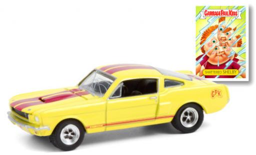 Miniature Shelby GT 1/64 Greenlight 350 jaune/rouge GPK - Garbage Pail Kids 1966 Shelby GT 1/64 Greenlight 350 jaune/rouge GPK - Garbage Pail Kids 1966 miniature
