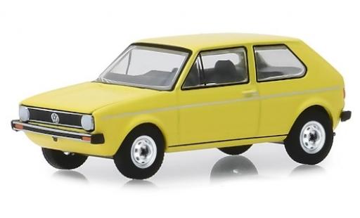 Miniature Volkswagen Golf 1/64 Greenlight I jaune 1974 Volkswagen Golf 1/64 Greenlight I jaune 1974 miniature