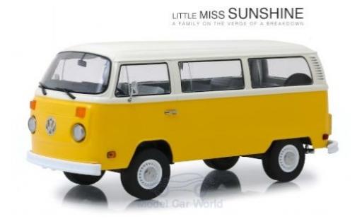 Miniature Volkswagen T2 1/18 Greenlight Bus jaune/blanche Little Miss Sunshine 1978 Volkswagen T2 1/18 Greenlight Bus jaune/blanche Little Miss Sunshine 1978 miniature