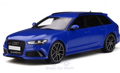 Miniature Audi RS6 1/18 GT Spirit (C7) Performance Nogaro Edition metallise bleue 2018 Audi RS6 1/18 GT Spirit (C7) Performance Nogaro Edition metallise bleue 2018 miniature