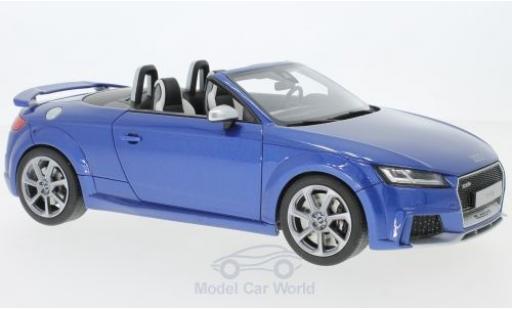 Miniature Audi TT RS 1/18 GT Spirit RS Roadster metallise bleue Audi TT RS 1/18 GT Spirit RS Roadster metallise bleue miniature