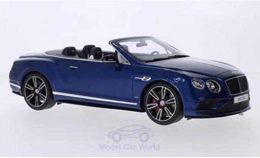 Miniature Bentley Continental T 1/18 GT Spirit GT V8 S Cabriolet metallise bleue Bentley Continental T 1/18 GT Spirit GT V8 S Cabriolet metallise bleue miniature