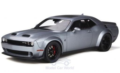 Miniature Dodge Challenger 1/18 GT Spirit SRT Hellcat Redeye grise 2018 Dodge Challenger 1/18 GT Spirit SRT Hellcat Redeye grise 2018 miniature