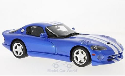 Miniature Dodge Viper GTS 1/18 GT Spirit GTS bleue/blanche 1996 Dodge Viper GTS 1/18 GT Spirit GTS bleue/blanche 1996 miniature