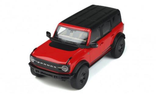Miniature Ford Bronco 1/18 GT Spirit 4 Doors Wildtrack rouge/noire 2021 Ford Bronco 1/18 GT Spirit 4 Doors Wildtrack rouge/noire 2021 miniature