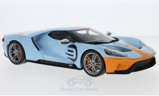 Miniature Ford GT 1/18 GT Spirit bleue/orange 2019 Ford GT 1/18 GT Spirit bleue/orange 2019 miniature