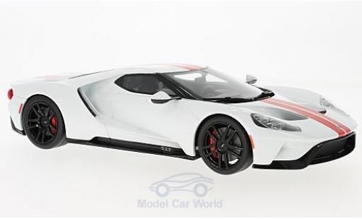 Miniature Ford GT 1/18 GT Spirit blanche/rouge 2017 Ford GT 1/18 GT Spirit blanche/rouge 2017 miniature