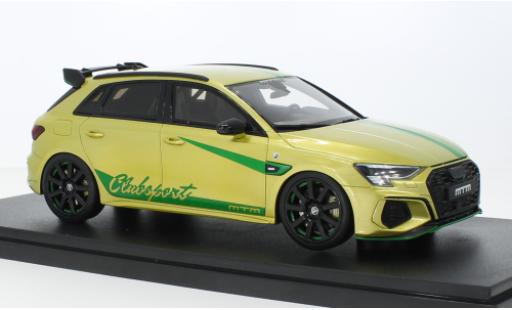 Miniature Audi S3 1/18 GT Spirit MTM Clubsport metallise jaune/vert 2022 Audi S3 1/18 GT Spirit MTM Clubsport metallise jaune/vert 2022 miniature
