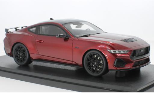 Miniature Ford Mustang 1/18 GT Spirit GT metallise rouge foncé 2024 Ford Mustang 1/18 GT Spirit GT metallise rouge foncé 2024 miniature