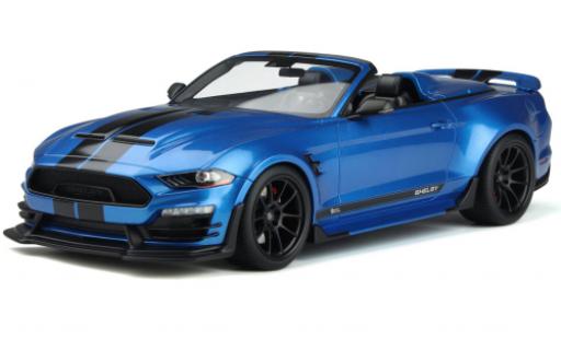 Miniature Ford Mustang 1/18 GT Spirit Shelby Super Snake Speedster metallise bleue 2022 Ford Mustang 1/18 GT Spirit Shelby Super Snake Speedster metallise bleue 2022 miniature