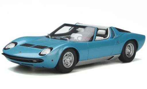Miniature Lamborghini Miura 1/18 GT Spirit P400S Roadster bleue 1968 Lamborghini Miura 1/18 GT Spirit P400S Roadster bleue 1968 miniature