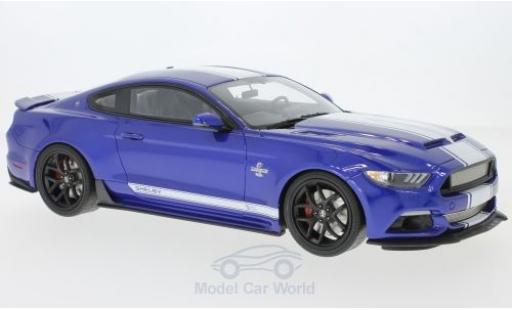 Miniature Shelby Mustang 1/18 GT Spirit Super Snake bleue/blanche 2017 Shelby Mustang 1/18 GT Spirit Super Snake bleue/blanche 2017 miniature