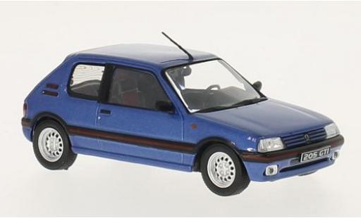 Peugeot 205 1/43 GTI Collection GTI metallise bleue 1992 miniature