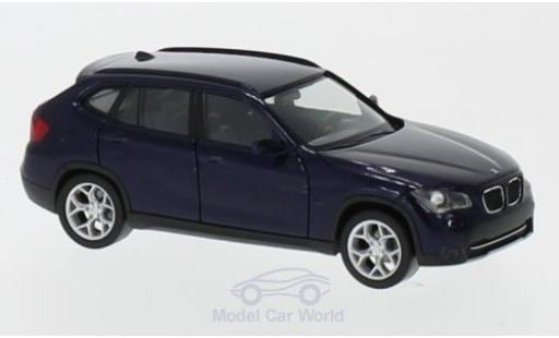 Miniature Bmw X1 1/87 Herpa metallise bleue Bmw X1 1/87 Herpa metallise bleue miniature